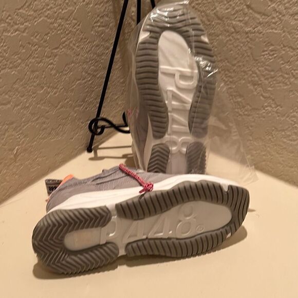 P488 Women's Size 38 Luke Sneakers Shabby Gray Chunky Fashion Sneaker - Picture 3 of 12